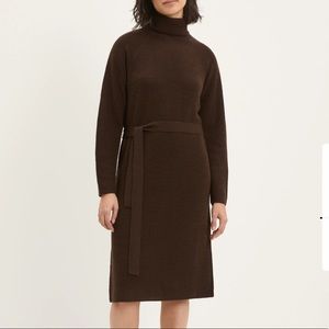 COPY - FRANK & OAK BROWN TURTLENECK SWEATER DRESS